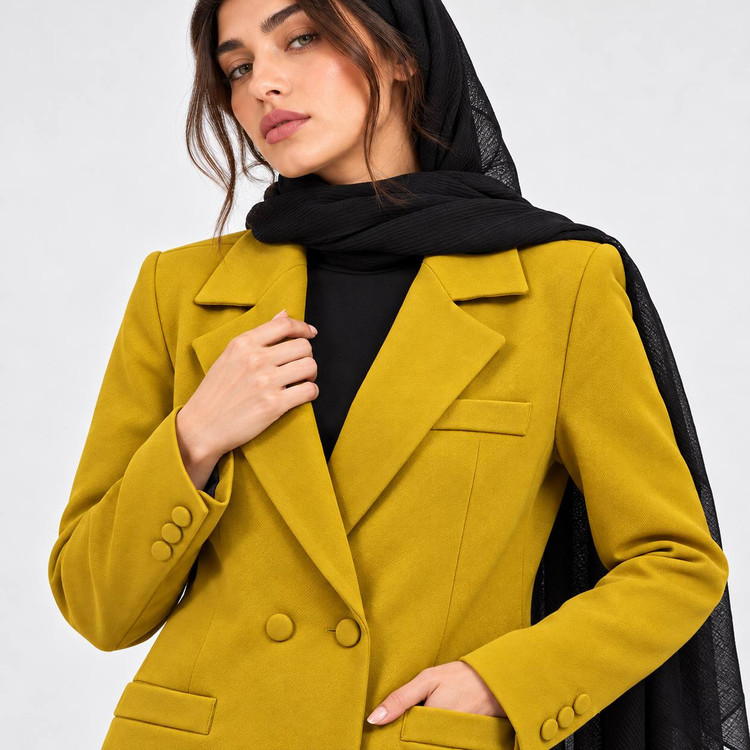 مانتو زنانه خردلی